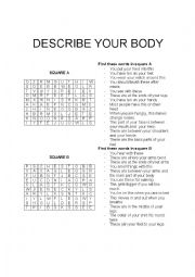 DESCRIBE YOUR BODY