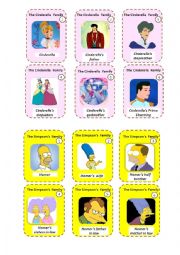 English Worksheet: IN LAWS HAPPY FAMILY GAME - CHARACTER CARDS