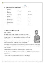 Diagnostic /Placement Test 6th grade