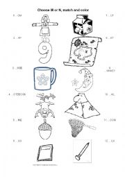 vocabularies beginning with m and n 