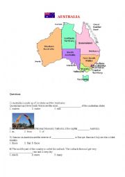 English Worksheet: Australia