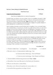 English Worksheet: in ancient times