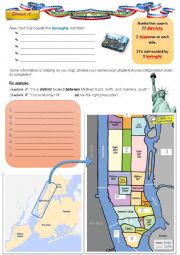 English Worksheet: Where in NYC?