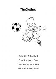 English Worksheet: The clothes