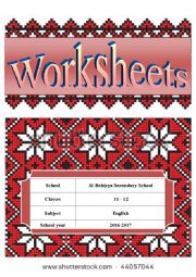 English Worksheet: cover