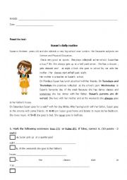 English Worksheet: QUIZ - DO AND DOES - PREPOSITIONS - IMPERATIVES
