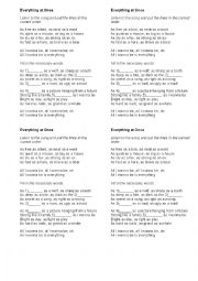 Song worksheet