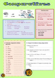 English Worksheet: omparative