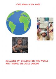 English Worksheet: CHILD LABOUR IN THE WORLD - COMPREHENSION - PART 1