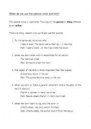 English Worksheet: Passive voice practice