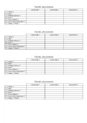 English Worksheet: Ice Breaking Pairwork