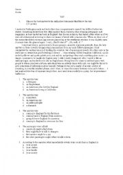 English Worksheet: Initial Assessment