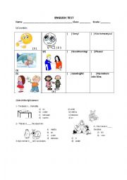 English Worksheet: Vocabulary and adverbs of place