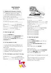 English Worksheet: Ed Sheeran 