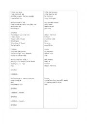 English Worksheet: Listening Practice Bee Gees: How Deep Is Your Love