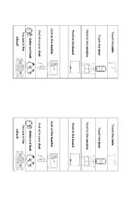 English Worksheet: Classroom objects