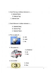 English Worksheet: Lessons