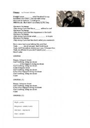 English Worksheet: `Happy by Pharrell Williams