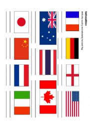 English Worksheet: Countries, nationalities, flags and companies