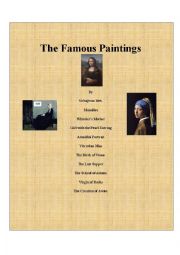 English Worksheet: Famous Painting Series 1 (1/2)