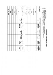 English Worksheet: Present simple and routines battleships game