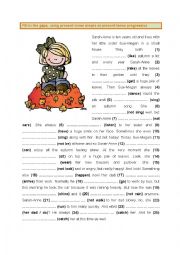 English Worksheet: Present tense simple and present tense progressive (1)