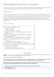 English Worksheet: prepositions