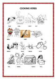 English Worksheet: cooking verbs