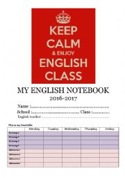 My English Notebook