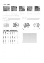 English Worksheet: English Test for 3rd Grade - 1B