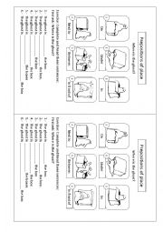 English Worksheet: Prepositions of place