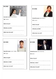 English Worksheet: jobs words&exercises