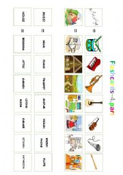English Worksheet: Flashcards - sorting of pictures / 4
