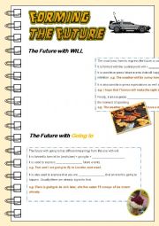 English Worksheet: Forming the Future - Grammar Guide with Exercises