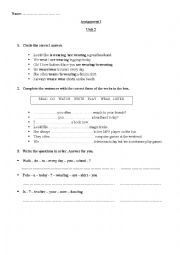 English Worksheet: Present Simple VS Present Continuouos