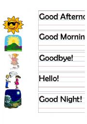 English Worksheet: Greetings