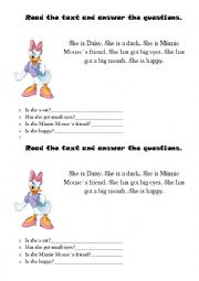 English Worksheet: READING COMPREHENSION