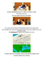 English Worksheet: FLORENCE NIGHTINGALE