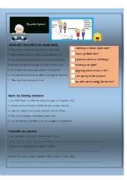 English Worksheet: Reported Speech