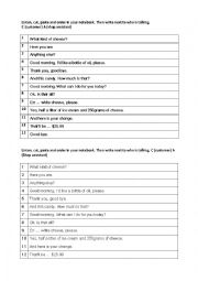 English Worksheet: GOING SHOPPING 