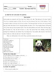 English Worksheet: Test for 6 students 