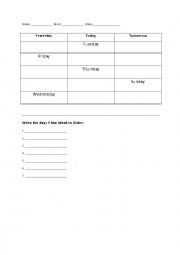 Days of the Week Quiz