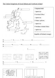 English Worksheet: The United Kingdom of Great Britain and Northern Ireland