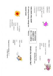 English Worksheet: weather 