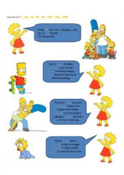 English Worksheet: personal pronouns and possessive adjectives