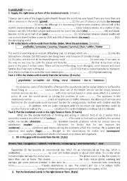 English Worksheet: Bac language exercises 