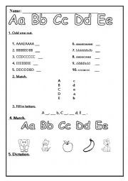 Letters revision (A-E)