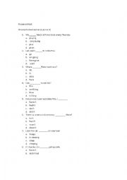 English Worksheet: test 