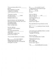 English Worksheet: Label the song 