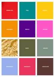 English Worksheet: Unusual colours